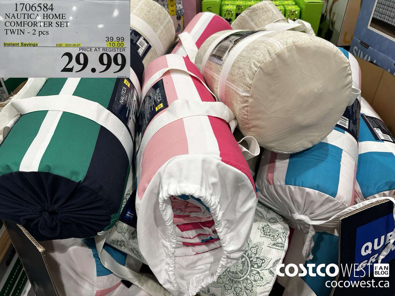 1706584 NAUTICA HOME COMFORTER SET TWIN 2PCS ($10.00 INSTANT SAVINGS EXPIRES ON 2025-09-07) $29.99