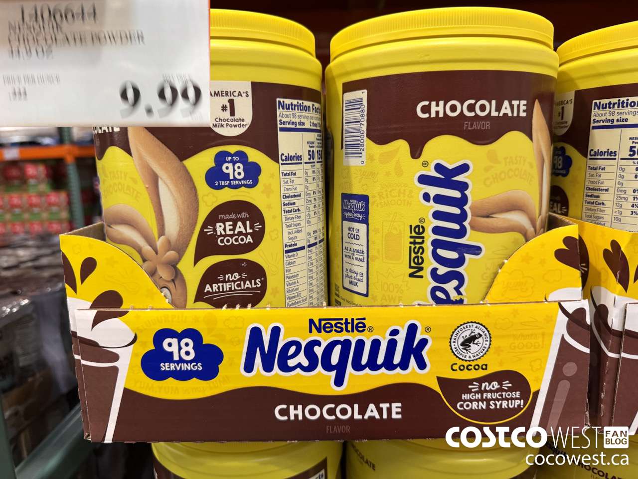 1406644 NESQUIK CHOCOLATE POWDER 44.9 OZ $9.99