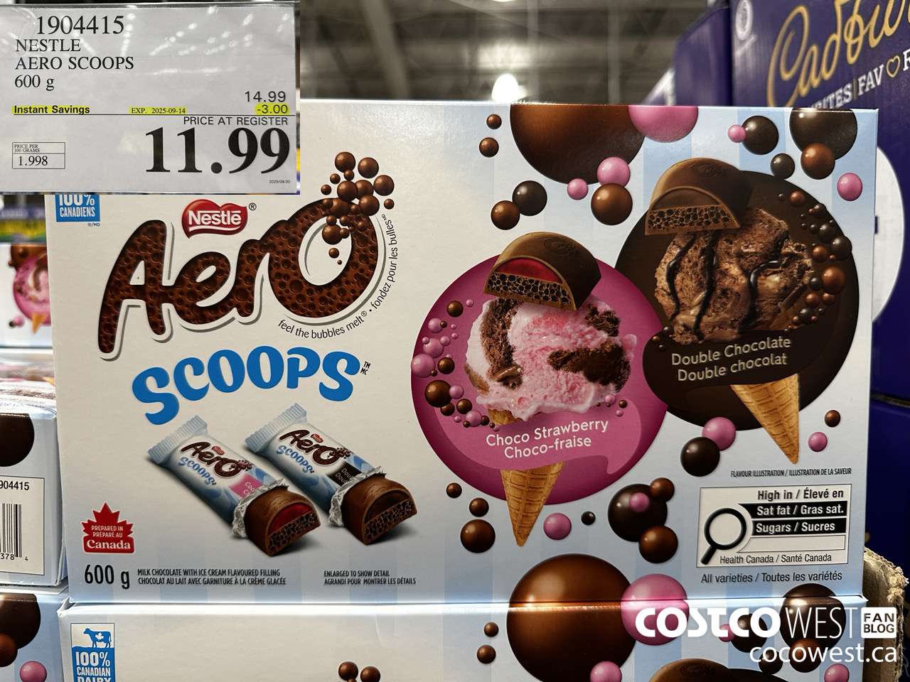 1904415 NESTLE AERO SCOOPS 600G ($3.00 INSTANT SAVINGS EXPIRES ON 2025-09-14) $11.99