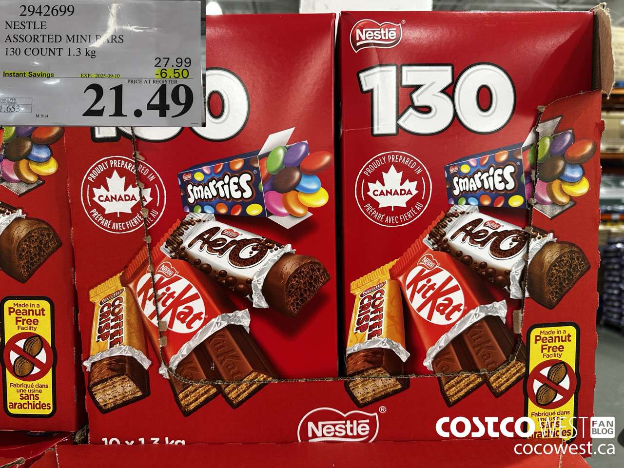 2942699 NESTLE FAVOURITES 130 COUNT ($6.50 INSTANT SAVINGS EXPIRES ON 2025-09-10) $21.49