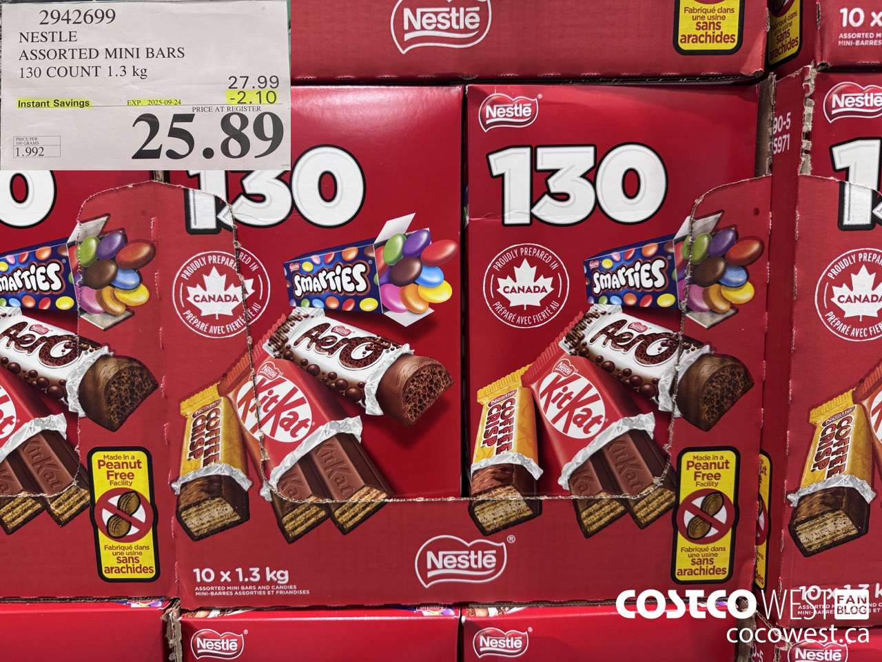 2942699 NESTLE FAVOURITES 130 COUNT ($2.10 INSTANT SAVINGS EXPIRES ON 2025-09-24) $25.89
