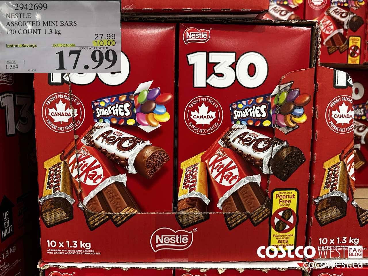 2942699 NESTLE FAVOURITES 130 COUNT ($10.00 INSTANT SAVINGS EXPIRES ON 2025-10-01) $17.99
