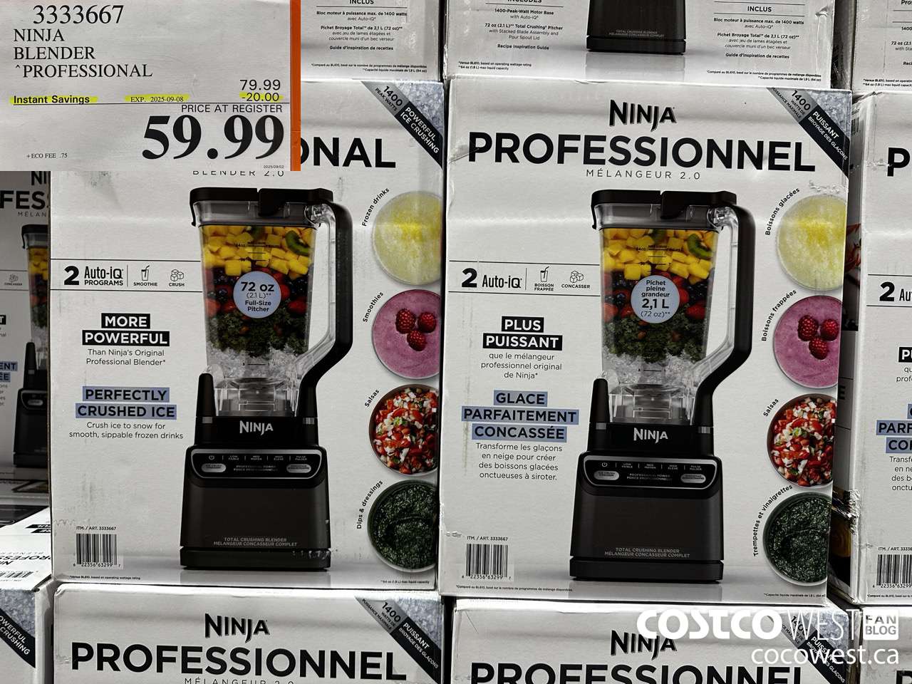 3333667 NINJA BLENDER PROFESSIONAL ($20.00 INSTANT SAVINGS EXPIRES ON 2025-09-08) $59.99