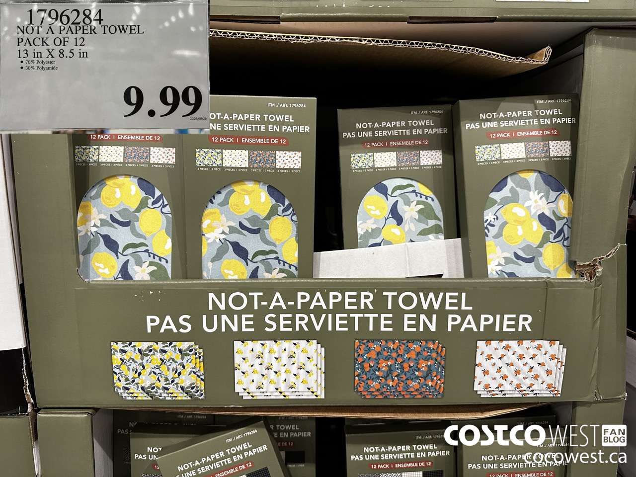 1796284 NOT A PAPER TOWEL PACK OF 12 13 IN X 8.5 IN $9.99