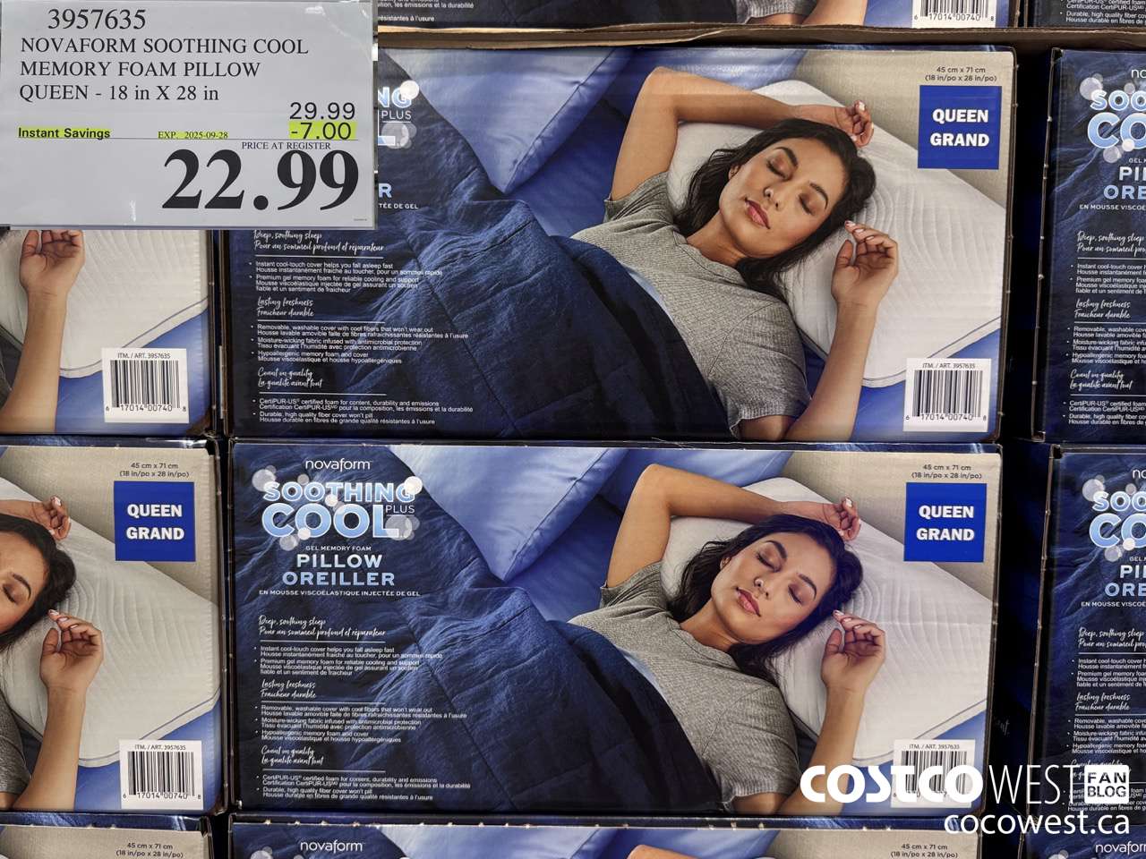 3957635 NOVAFORM SOOTHING COOL MEMORY FOAM PILLOW 18