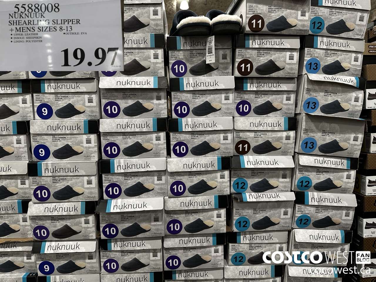 5588008 NUKNUUK SLIPPER MENS SIZES 8-13 $19.97