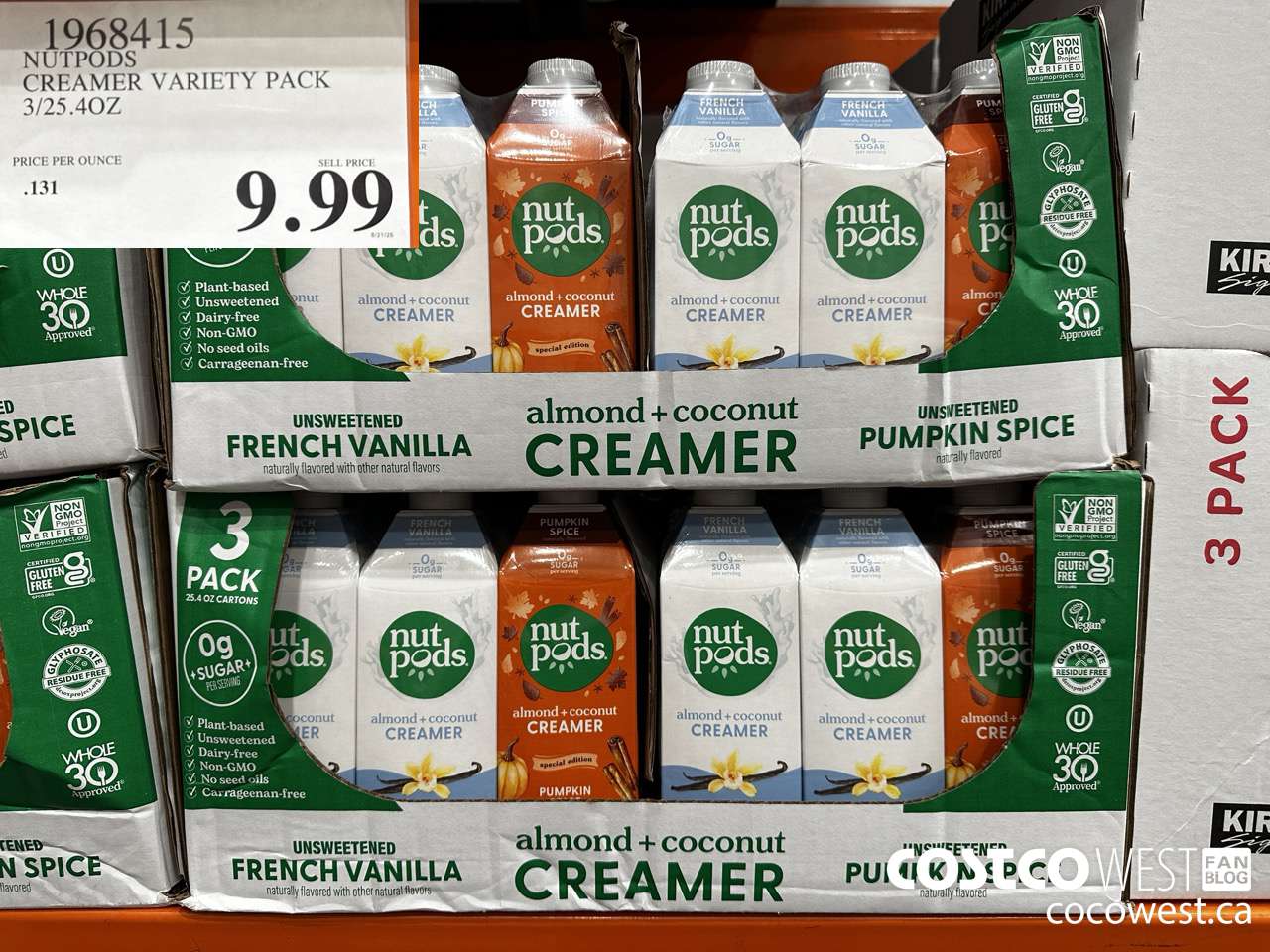 1968415 NUTPODS CREAMER VARIETY PACK 3/25.4 OZ $9.99
