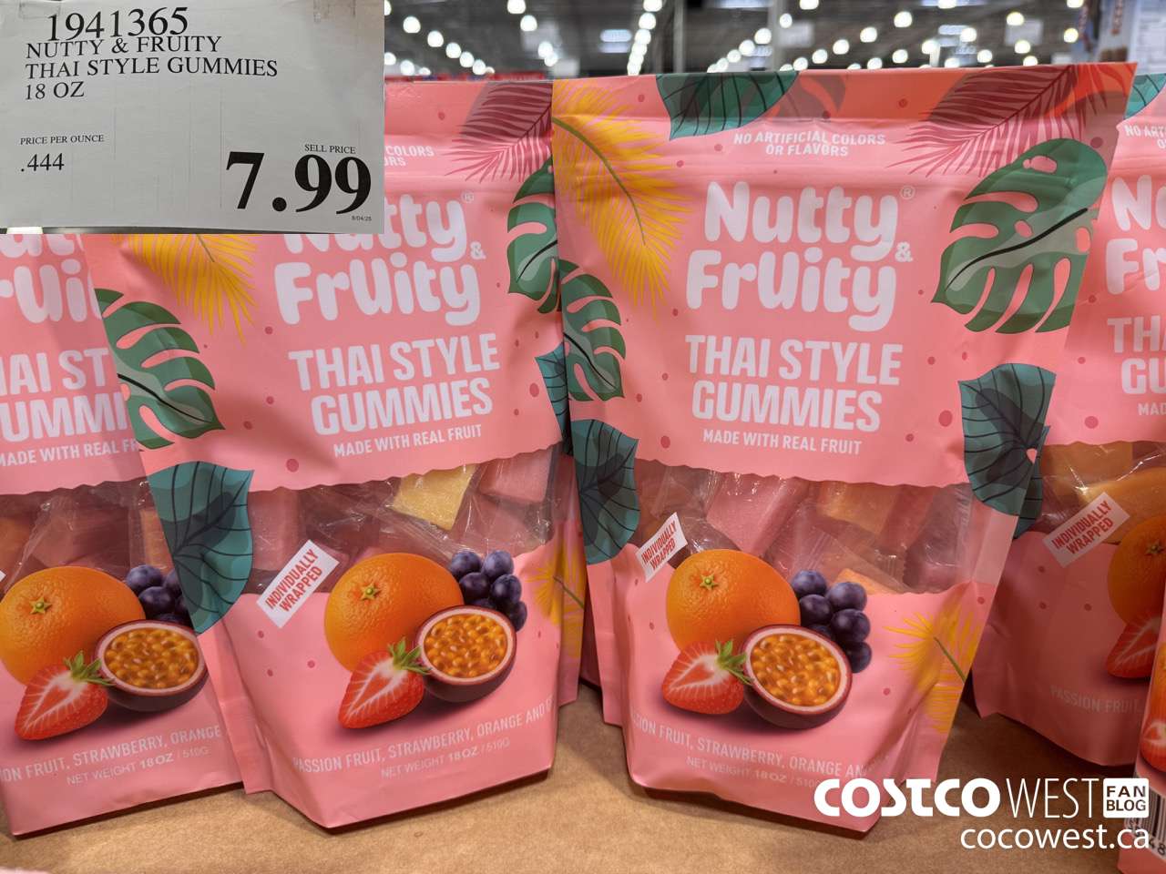 1941365 NUTTY & FRUITY THAI STYLE GUMMIES 18 OZ $7.99