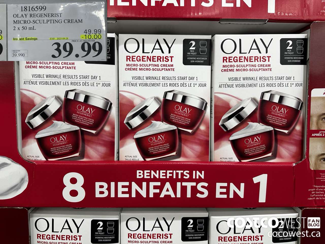 1816599 OLAY REGENERIST 2 X 50ML ($10.00 INSTANT SAVINGS EXPIRES ON 2025-09-28) $39.99