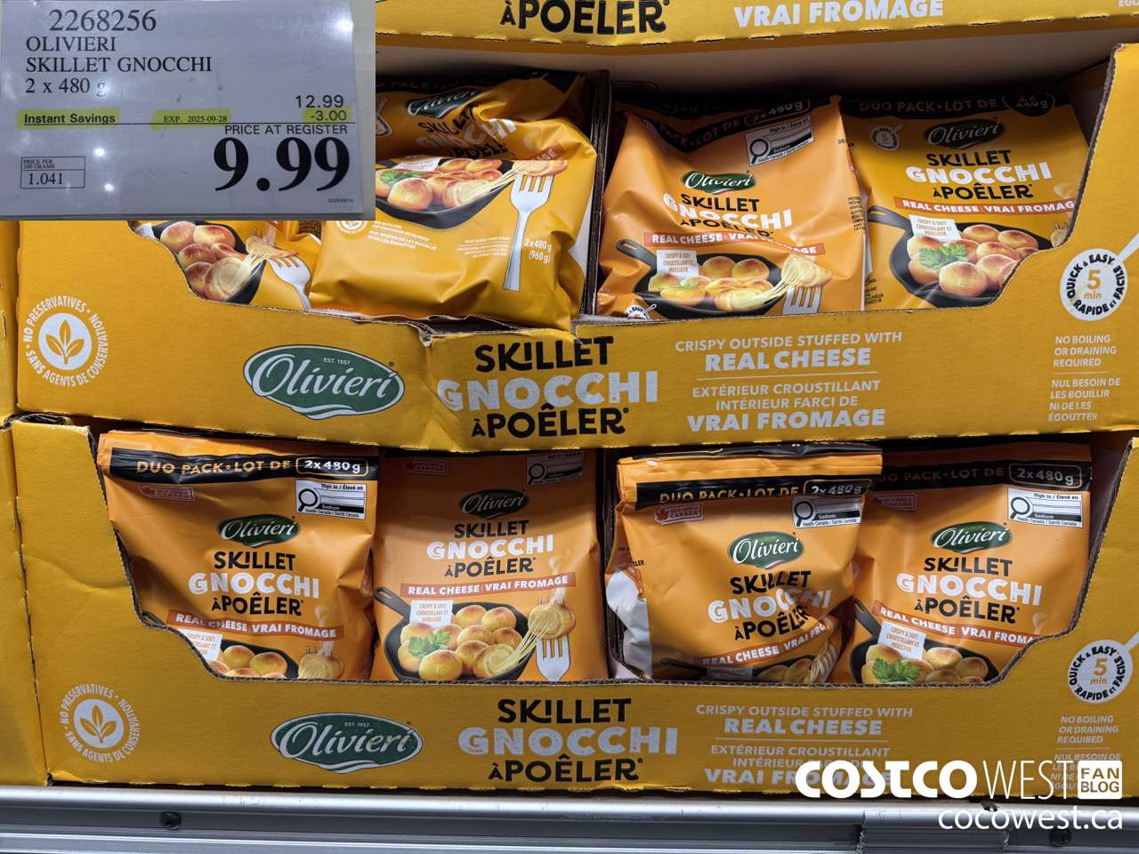 2268256 OLIVIERI SKILLET GNOCCHI 2 X 480G ($3.00 INSTANT SAVINGS EXPIRES ON 2025-09-28) $9.99