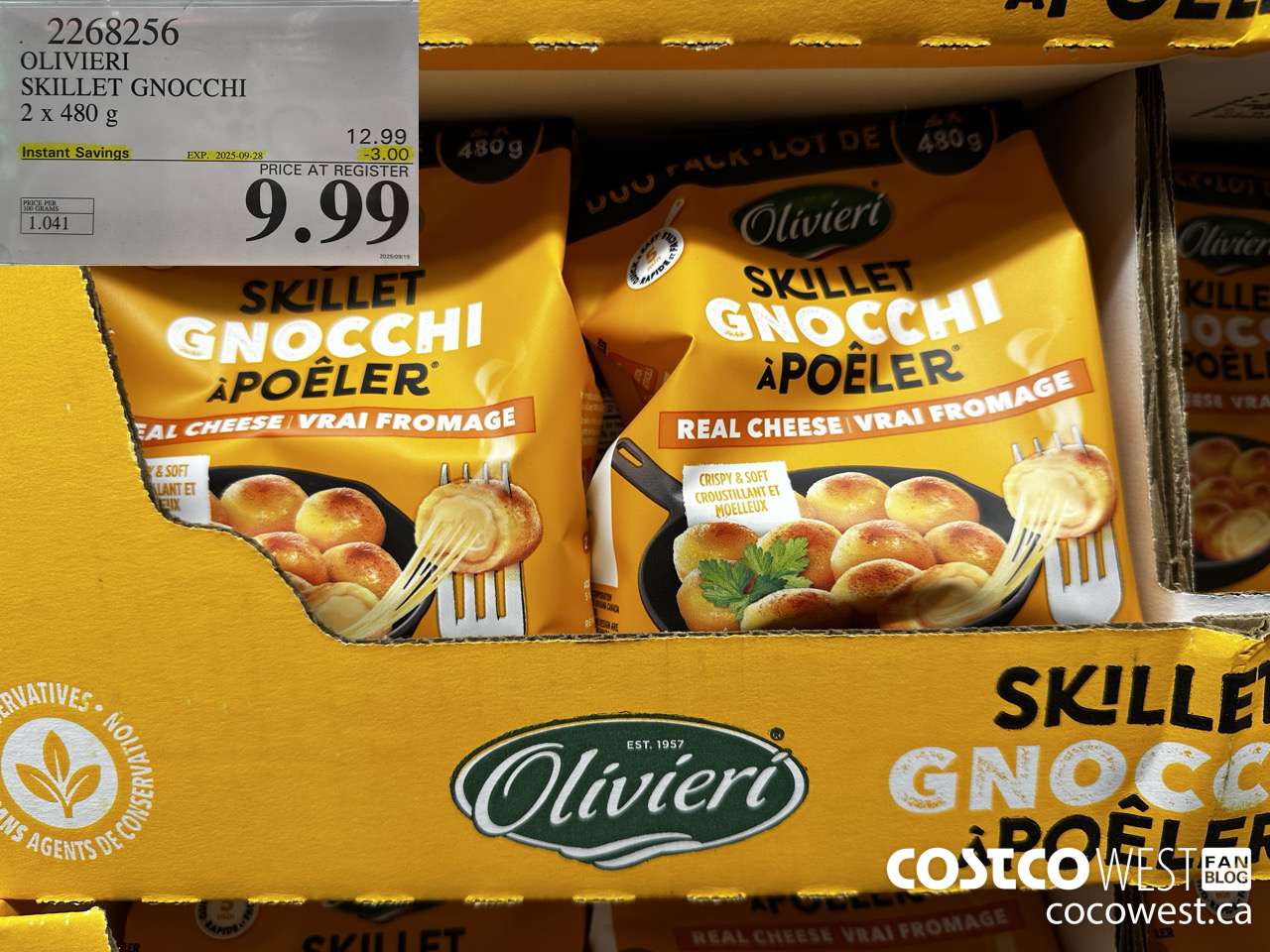 2268256 OLIVIERI SKILLET GNOCCHI 2 X 480G ($3.00 INSTANT SAVINGS EXPIRES ON 2025-09-28) $9.99