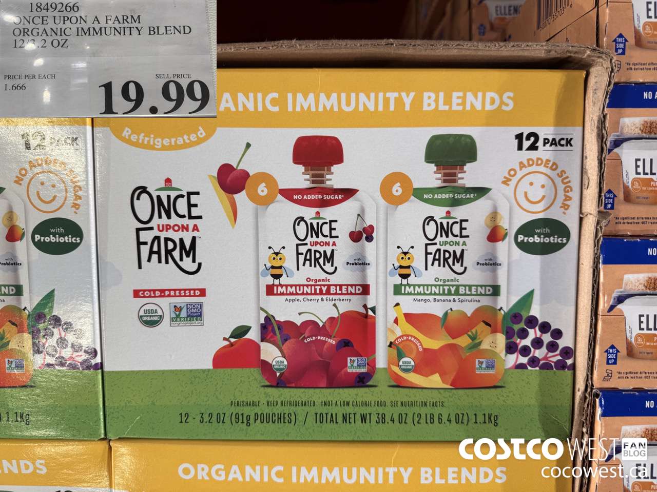 1849266 ONCE UPON A FARM ORGANIC IMMUNITY BLEND 12/3.2 OZ $19.99
