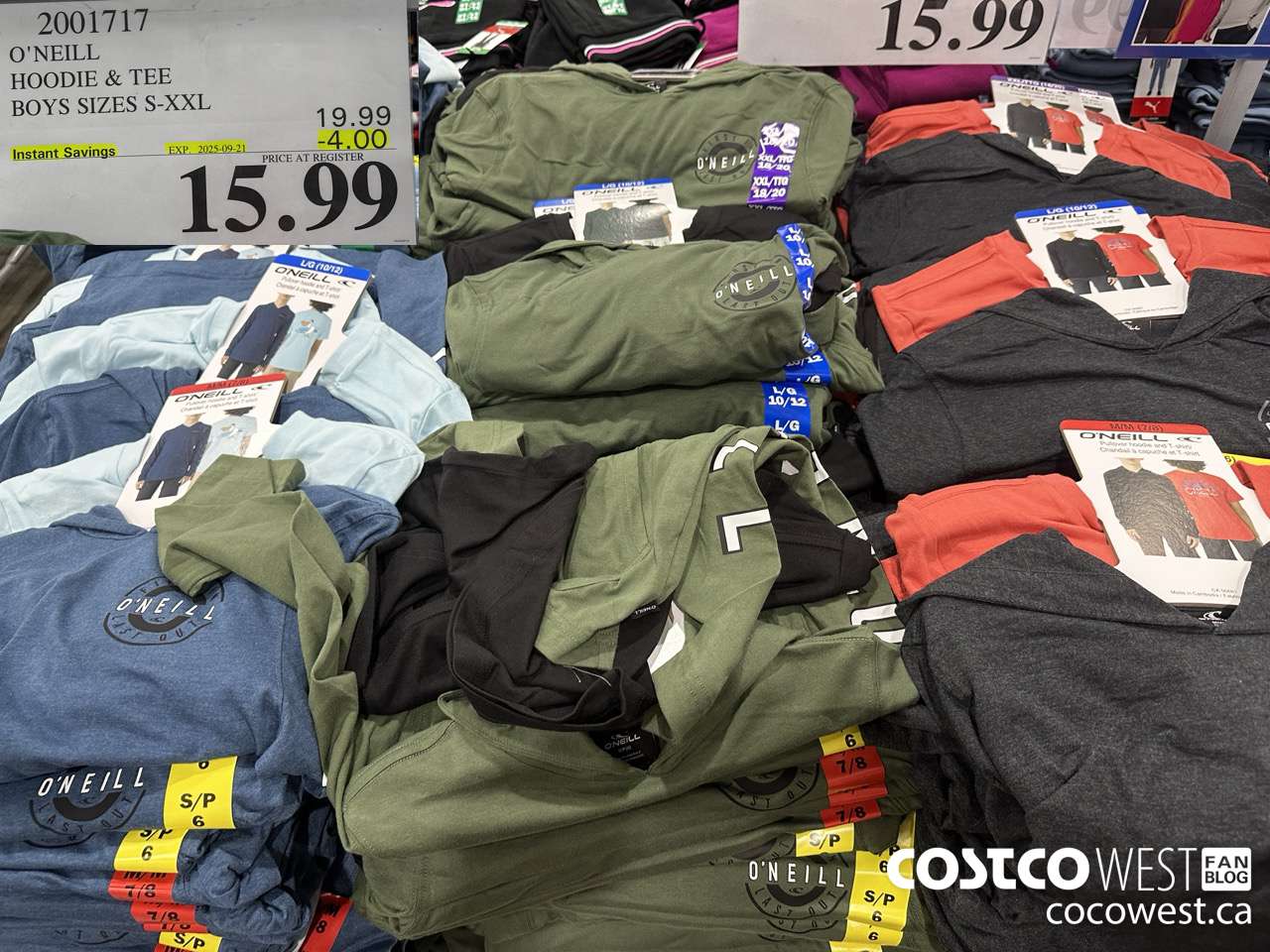 2001717 O'NEILL HOODIE & TEE BOYS SIZES S-XXL ($4.00 INSTANT SAVINGS EXPIRES ON 2025-09-21) $15.99