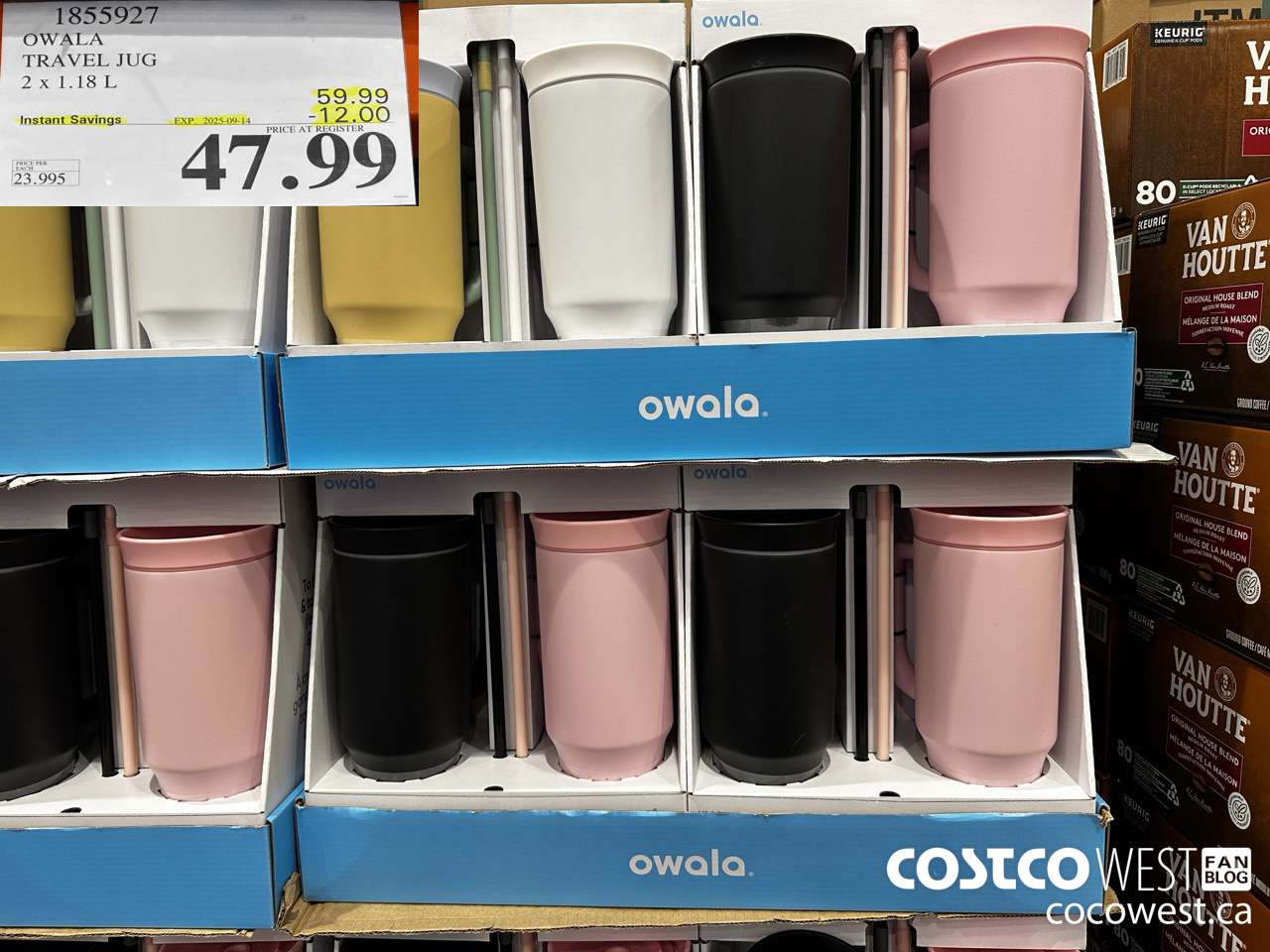 1855927 OWALA TRAVEL JUG PACK OF 2 ($12.00 INSTANT SAVINGS EXPIRES ON 2025-09-14) $47.99