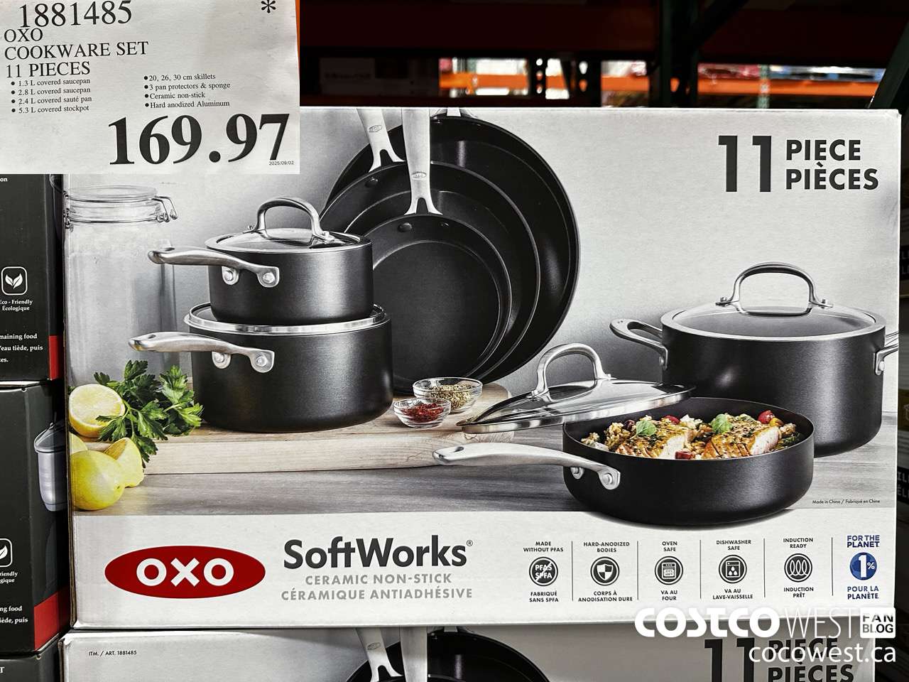 1881485 OXO COOKWARE SET 11 PIECES $169.97
