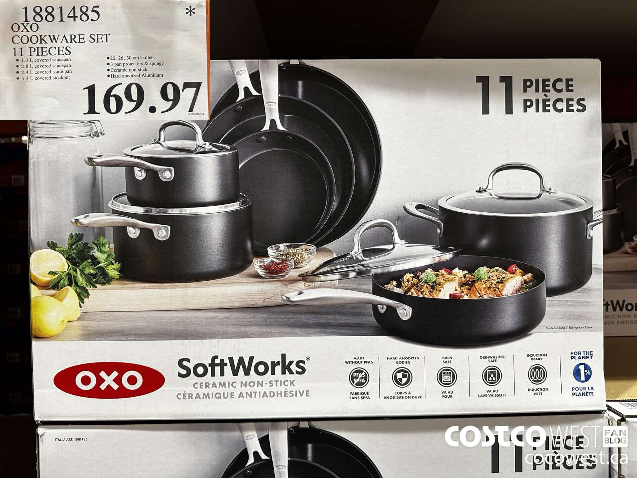 1881485 OXO COOKWARE SET 11 PIECES $169.97