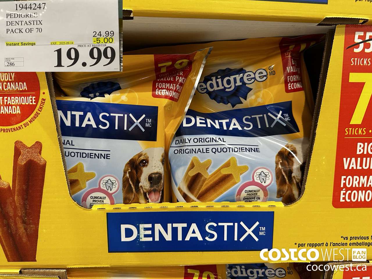 1944247 PEDIGREE DENTASTIX PACK OF 70 ($5.00 INSTANT SAVINGS EXPIRES ON 2025-09-14) $19.99