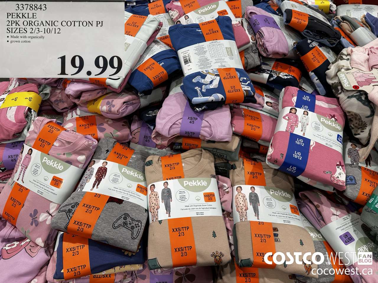 3378843 PEKKLE 4PC ORGANIC COTTON PJ SIZES 2/3-10/12 $19.99