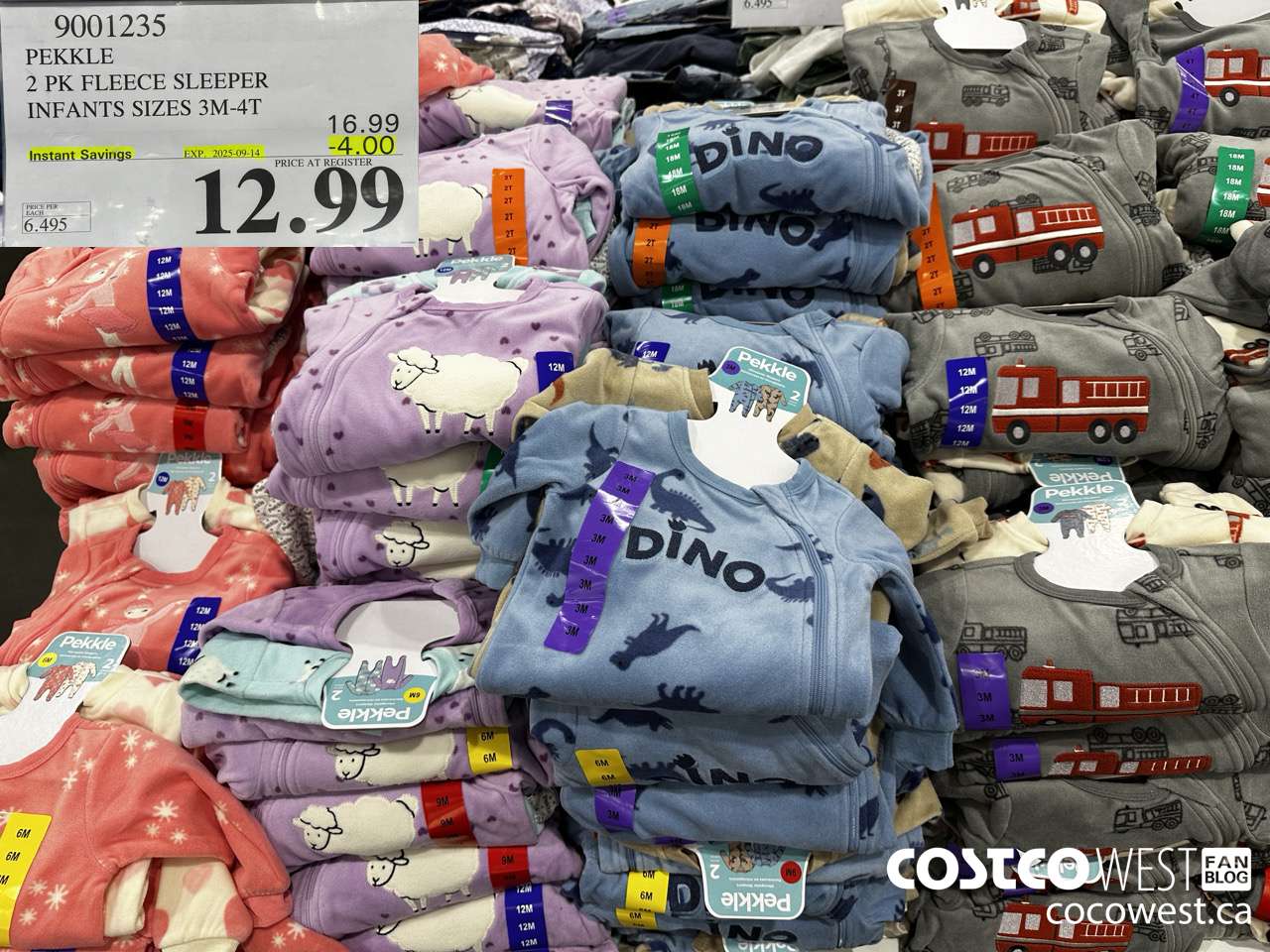 9001235 PEKKLE FLEECE SLEEPER INFANTS SIZES 3M-4T ($4.00 INSTANT SAVINGS EXPIRES ON 2025-09-14) $12.99