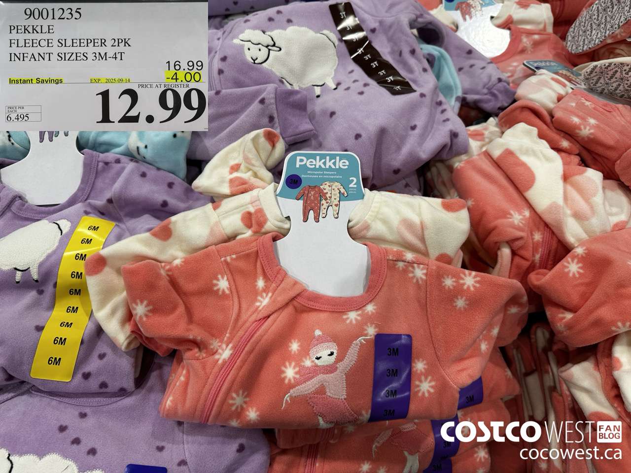 9001235 PEKKLE FLEECE SLEEPER INFANTS SIZES 3M-4T ($4.00 INSTANT SAVINGS EXPIRES ON 2025-09-14) $12.99