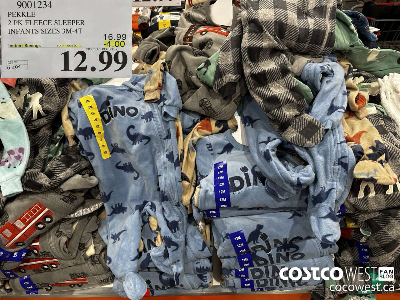 9001234 PEKKLE FLEECE SLEEPER INFANTS SIZES 3M-4T ($4.00 INSTANT SAVINGS EXPIRES ON 2025-09-14) $12.99