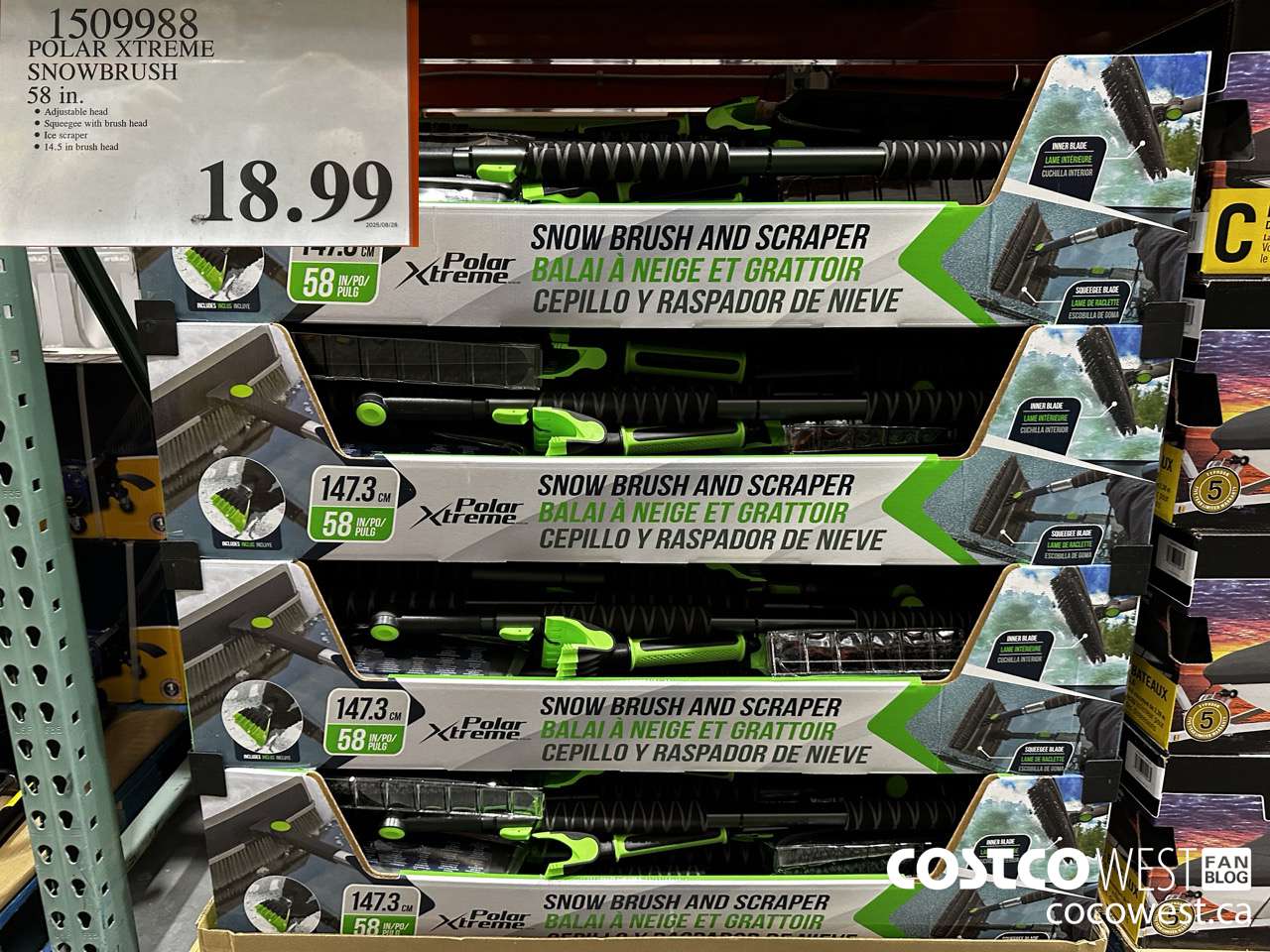 1509988 POLAR XTREME SNOWBRUSH 58IN $18.99