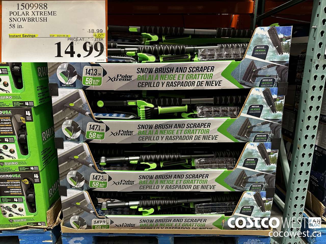 1509988 POLAR XTREME SNOWBRUSH 58IN ($4.00 INSTANT SAVINGS EXPIRES ON 2025-09-28) $14.99
