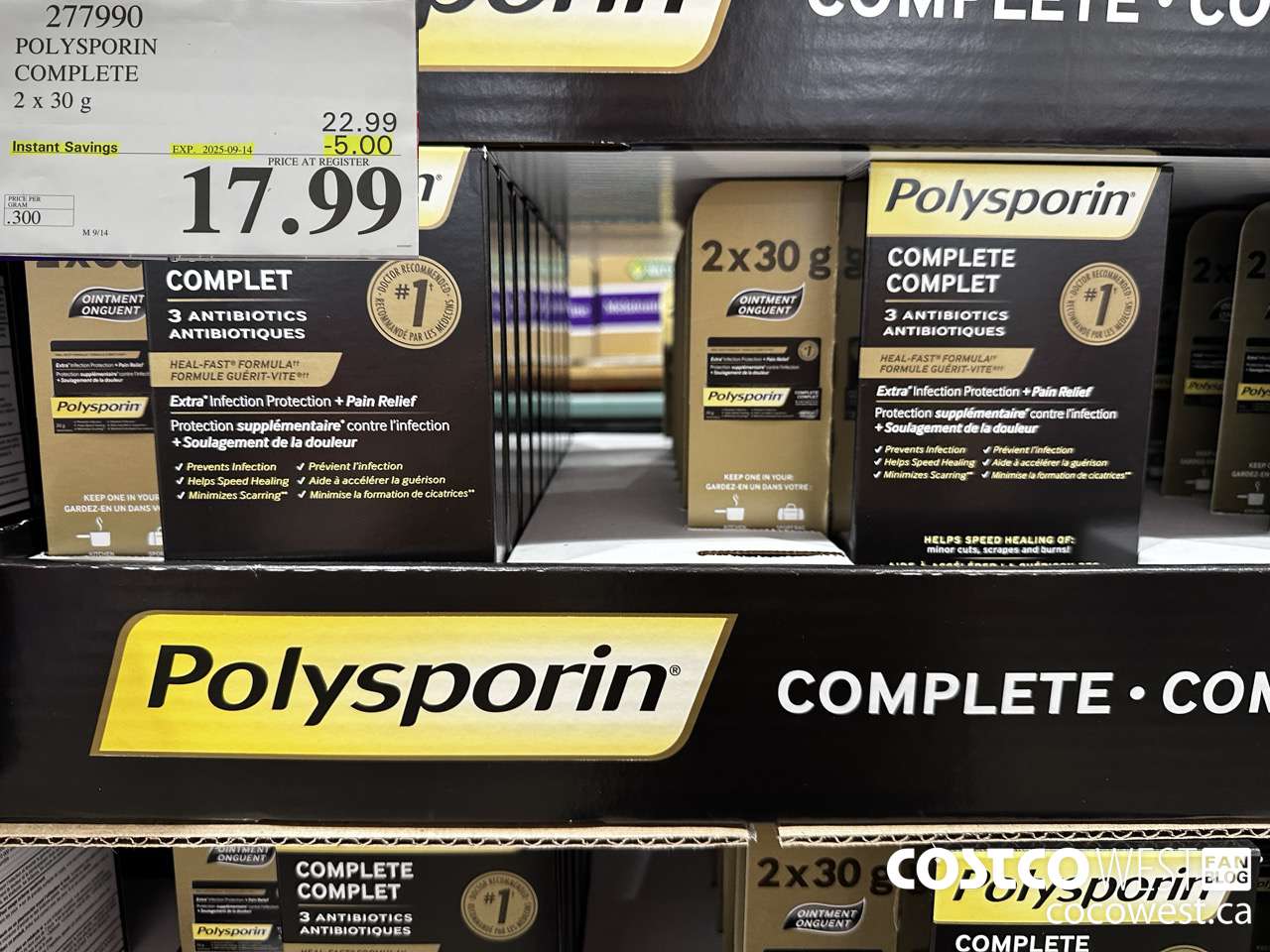 277990 POLYSPORIN COMPLETE 2 X 30 G ($5.00 INSTANT SAVINGS EXPIRES ON 2025-09-14) $17.99