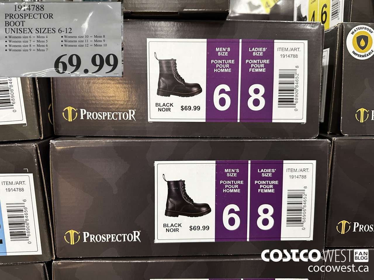 1914788 PROSPECTOR BOOT UNISEX SIZES 6-12 $69.99