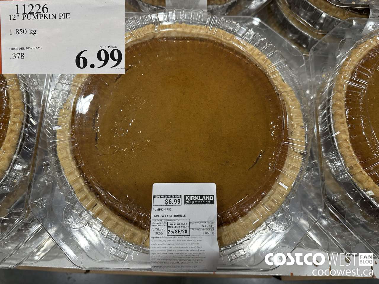 11226 PUMPKIN PIE $6.99