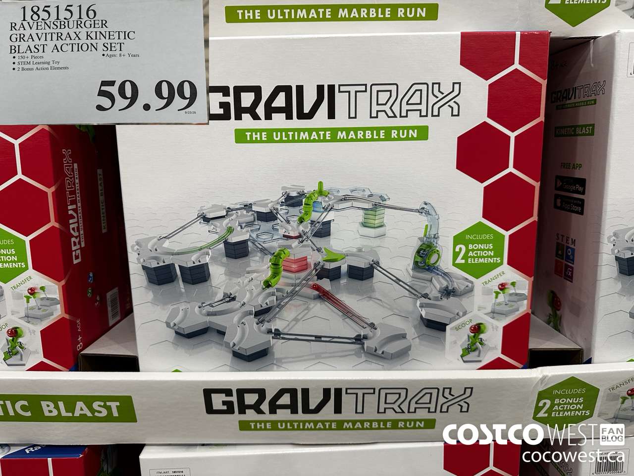 1851516 RAVENSBURGER GRAVITRAX KINETIC BLAST ACTION SET $59.99