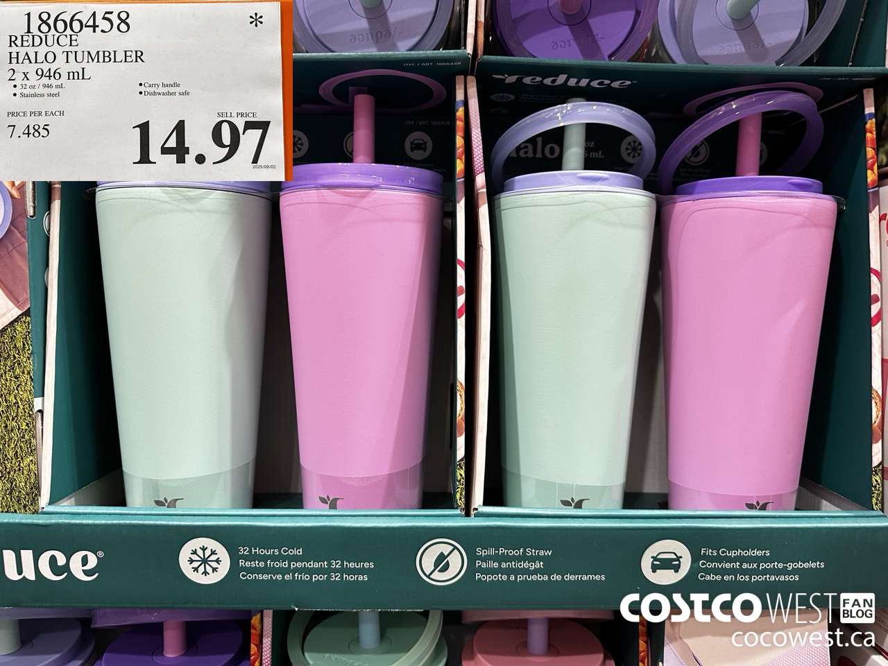 1866458 REDUCE HALO TUMBLER PACK OF 2 $14.97