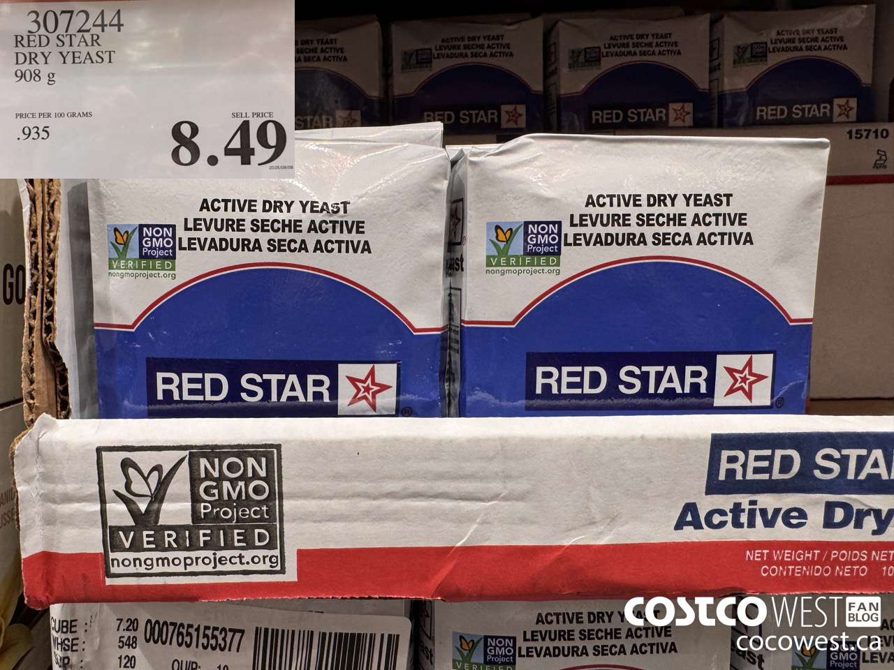 307244 RED STAR DRY YEAST 907 g $8.49