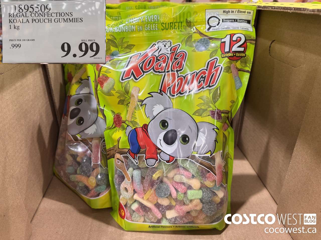 1895509 REGAL CONFECTIONS KOALA POUCH GUMMIES 1KG $9.99