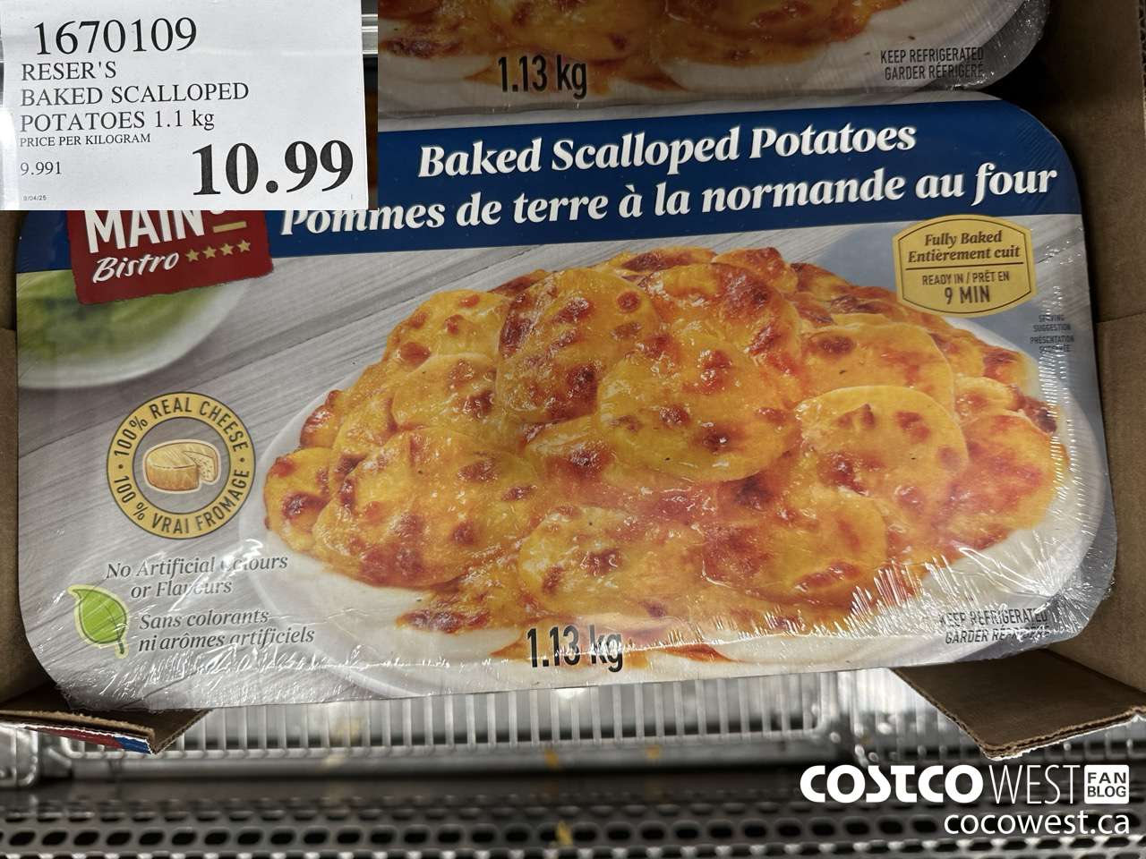 1670109 RESER'S BAKED SCALLOPED POTATOES 1.1 kg $10.99