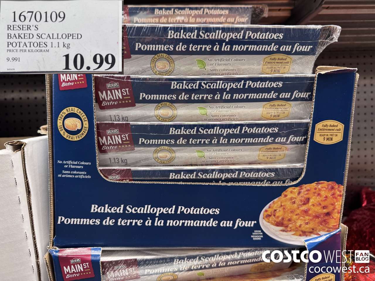 1670109 RESER'S BAKED SCALLOPED POTATOES 1.1 kg $10.99