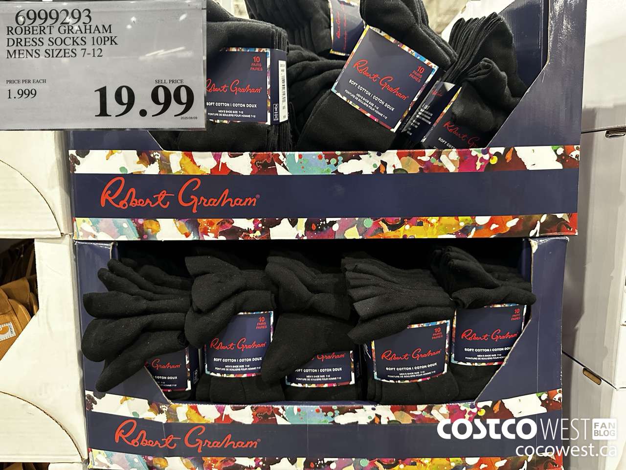 6999293 ROBERT GRAHAM DRESS SOCKS 10PK MENS SIZES 7-12 $19.99