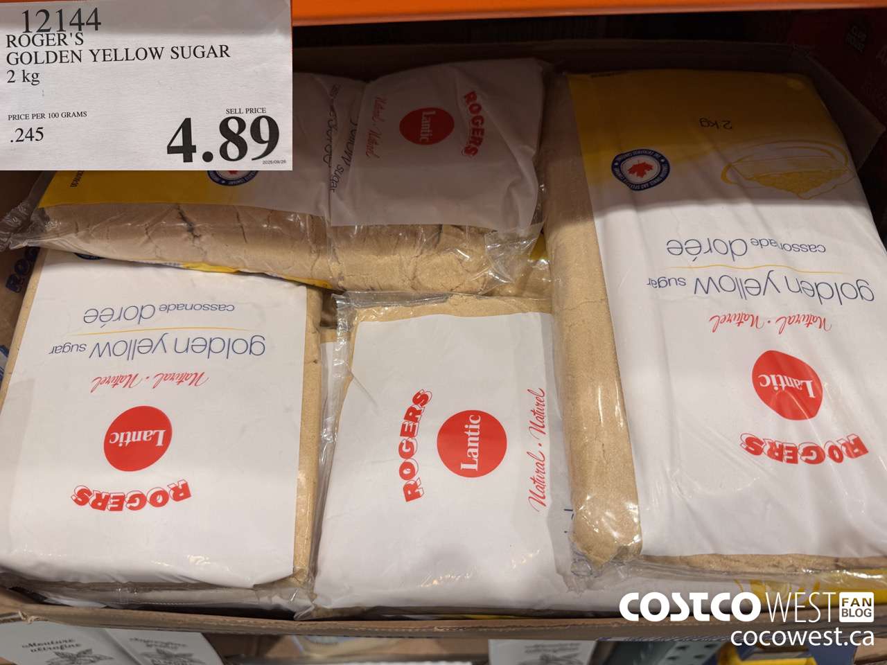 12144 ROGER'S GOLDEN YELLOW SUGAR 2 kg $4.89