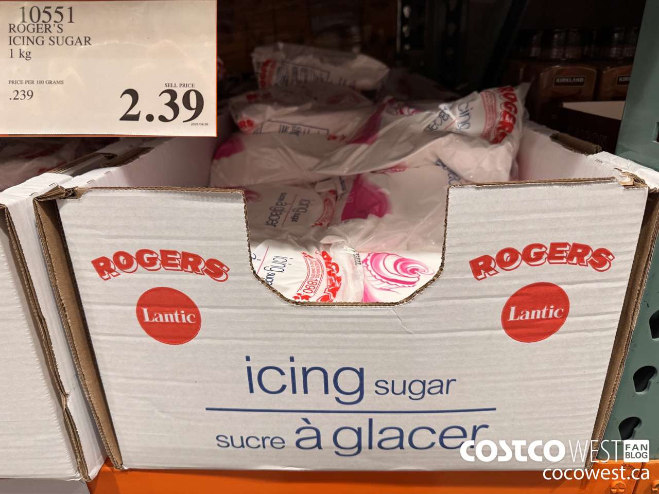 10551 ROGER'S ICING SUGAR 1 kg $2.39