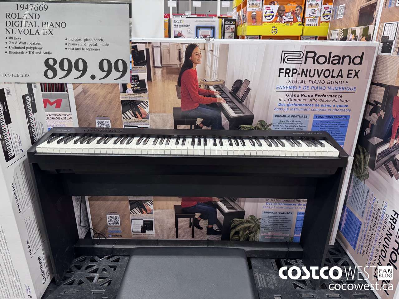 1947669 ROLAND DIGITAL PIANO NUVOLA EX $899.99