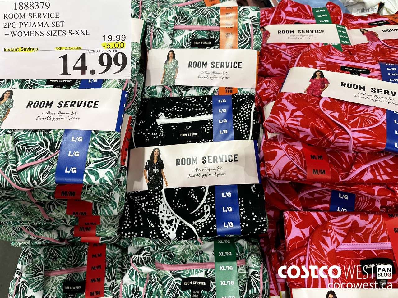 1888379 ROOM SERVICE 2PC PYJAMA SET WOMENS SIZES S-XXL ($5.00 INSTANT SAVINGS EXPIRES ON 2025-09-08) $14.99