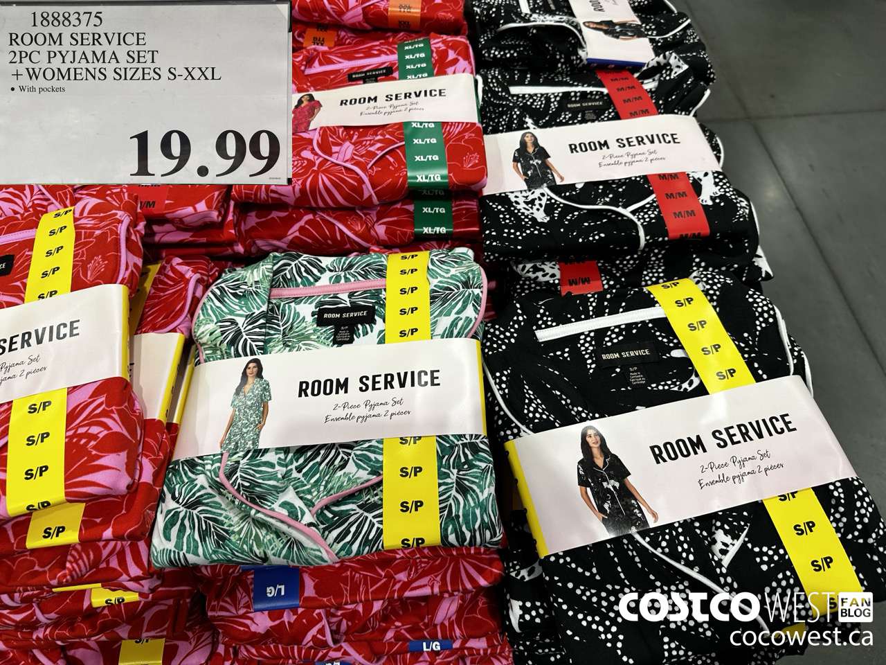 1888375 ROOM SERVICE 2 PIECE PYJAMA SET WOMENS SIZES S-XXL $19.99