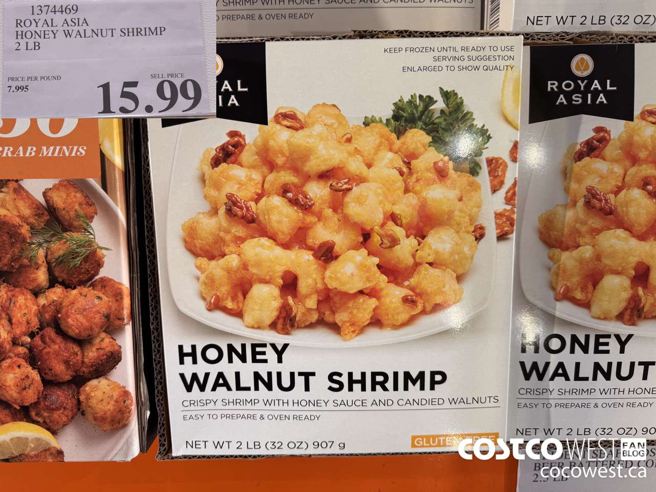 1374469 ROYAL ASIA HONEY WALNUT SHRIMP 2 LB $15.99