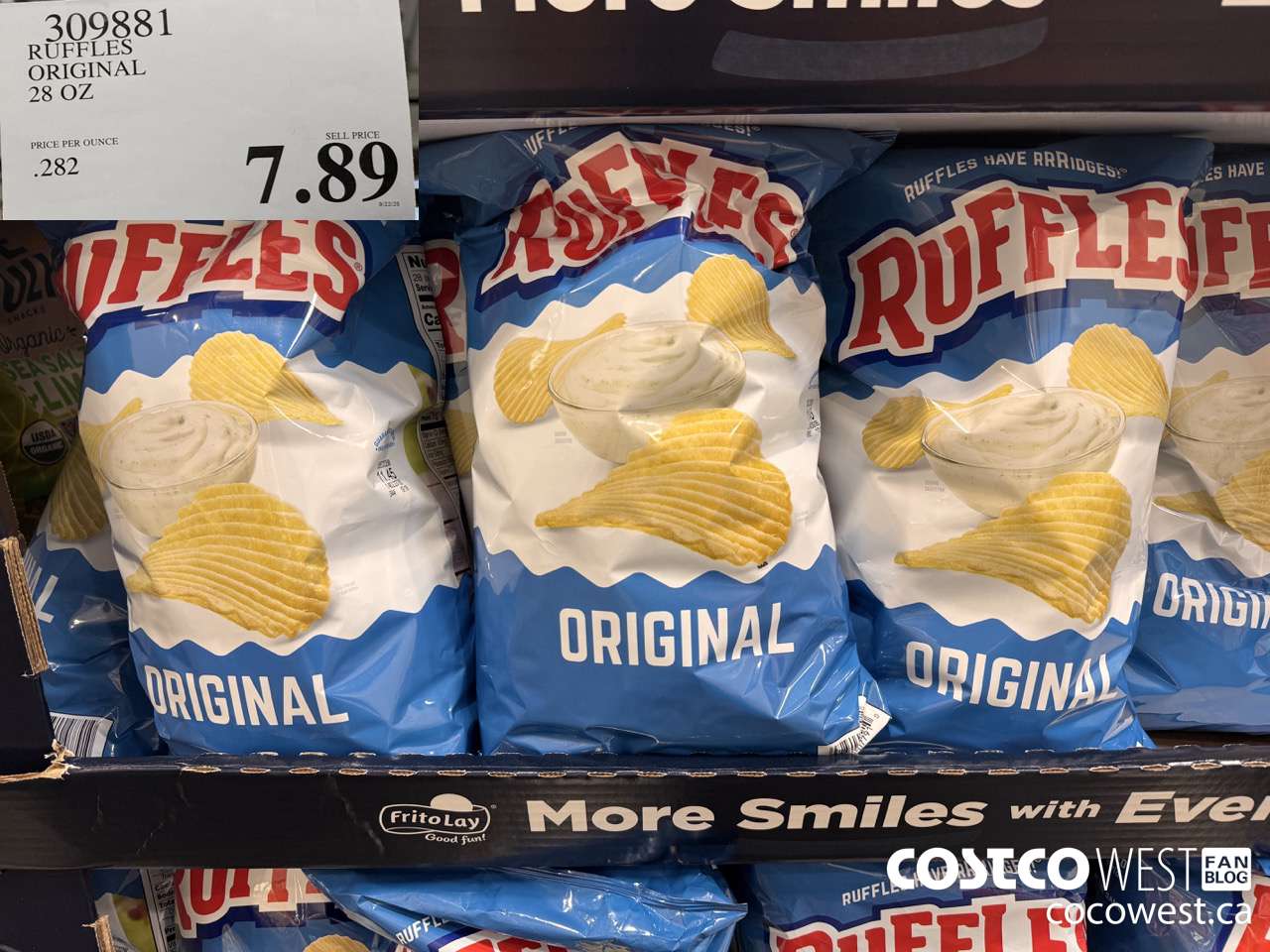 309881 RUFFLES ORIGINAL 28 OZ $7.89