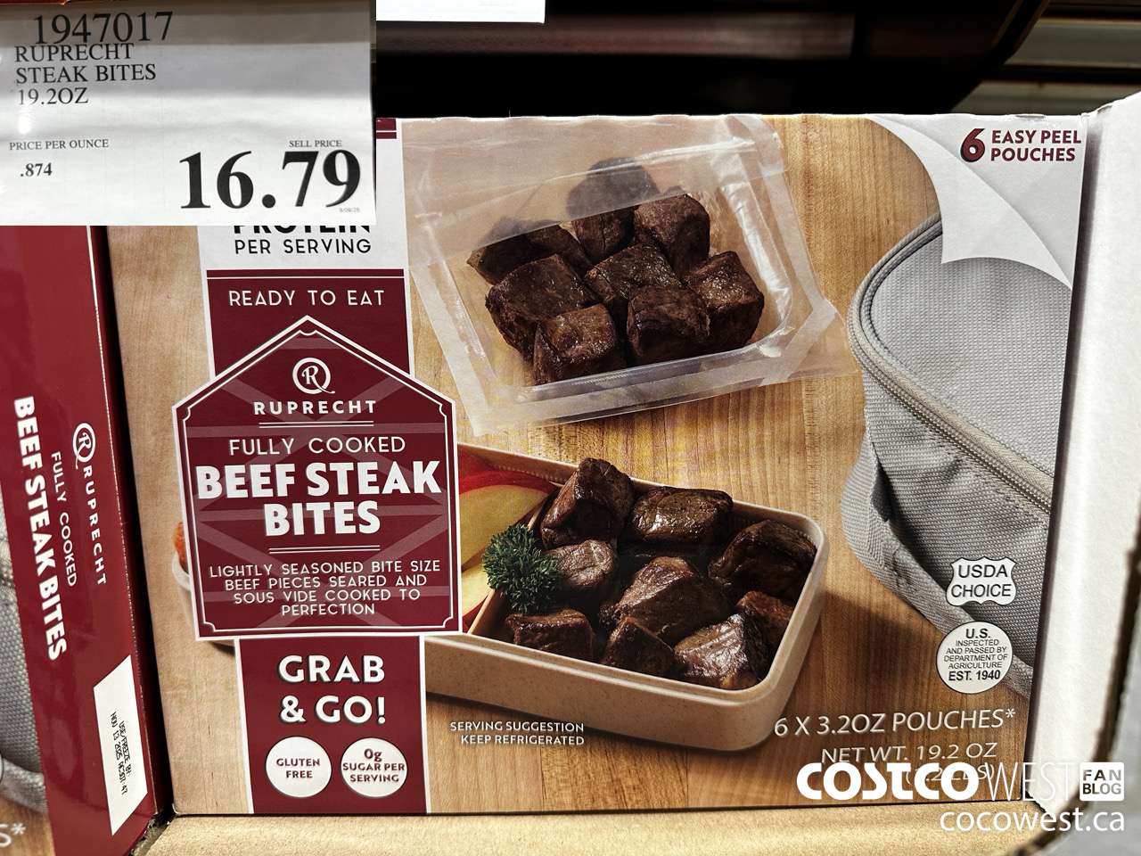 1947017 RUPRECHT STEAK BITES 19.2 OZ $16.79