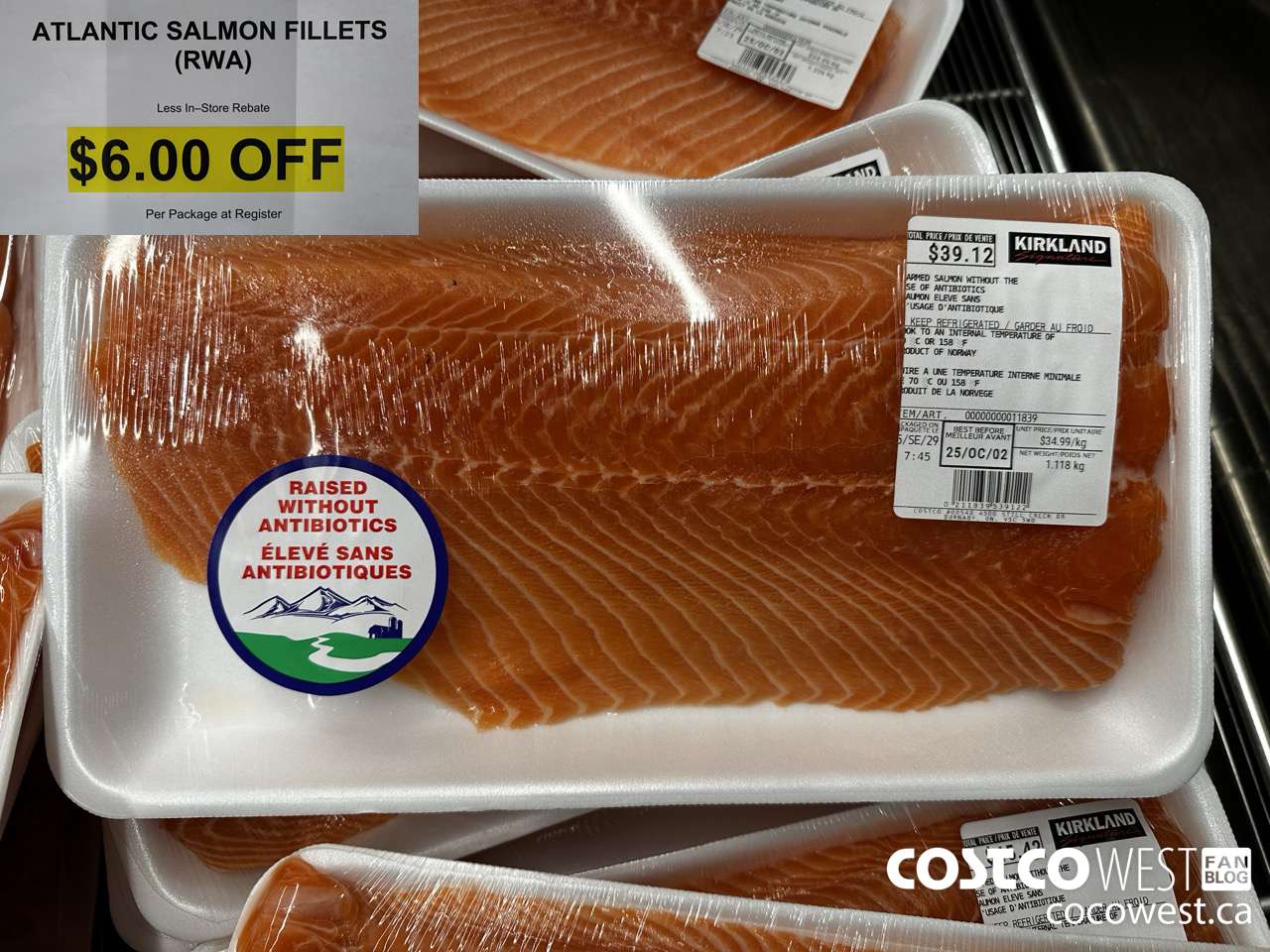 11839 RWA SALMON FILLETS ($6.00 INSTANT SAVINGS)