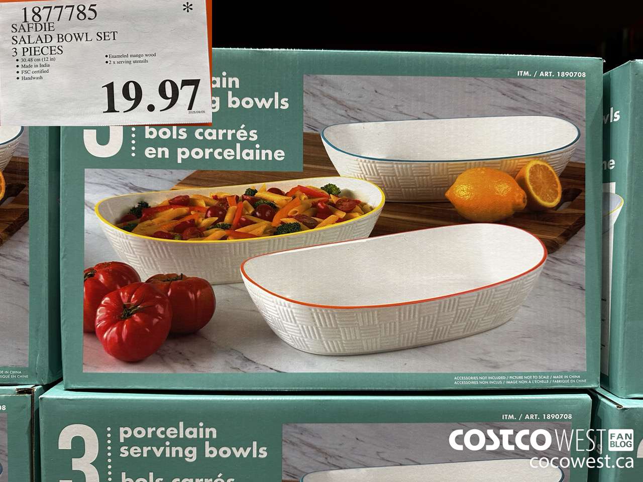 1877785 SAFDIE SALAD BOWL SET 3 PIECES $19.97