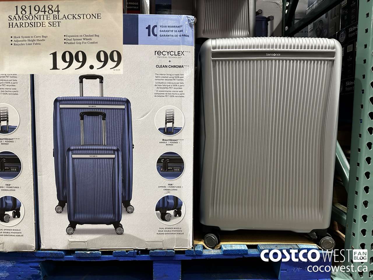 1819484 SAMSONITE BLACKSTONE HARDSIDE SET $199.99