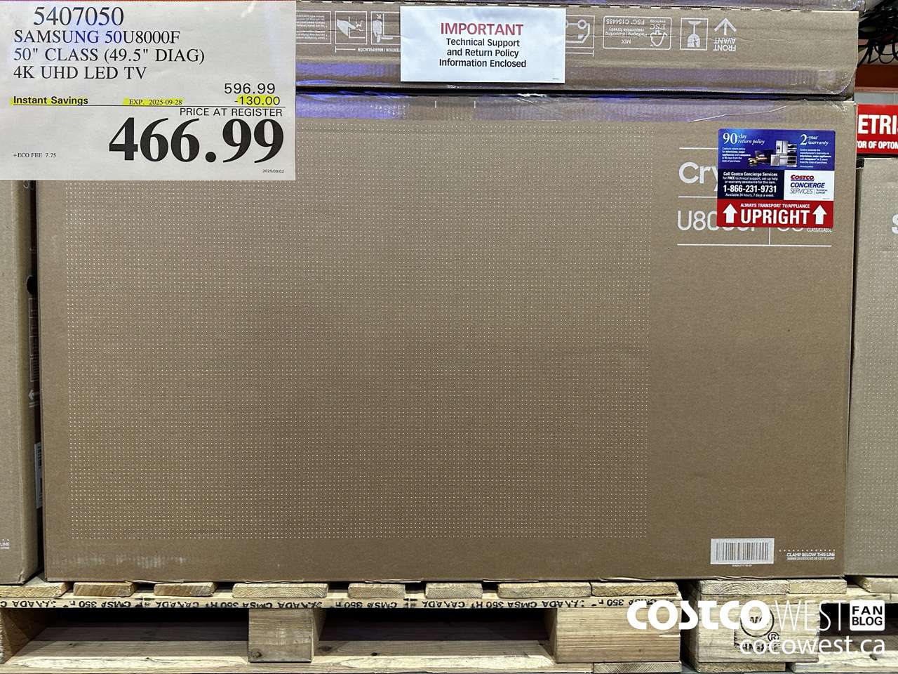 5407050 SAMSUNG 50U8000F 50