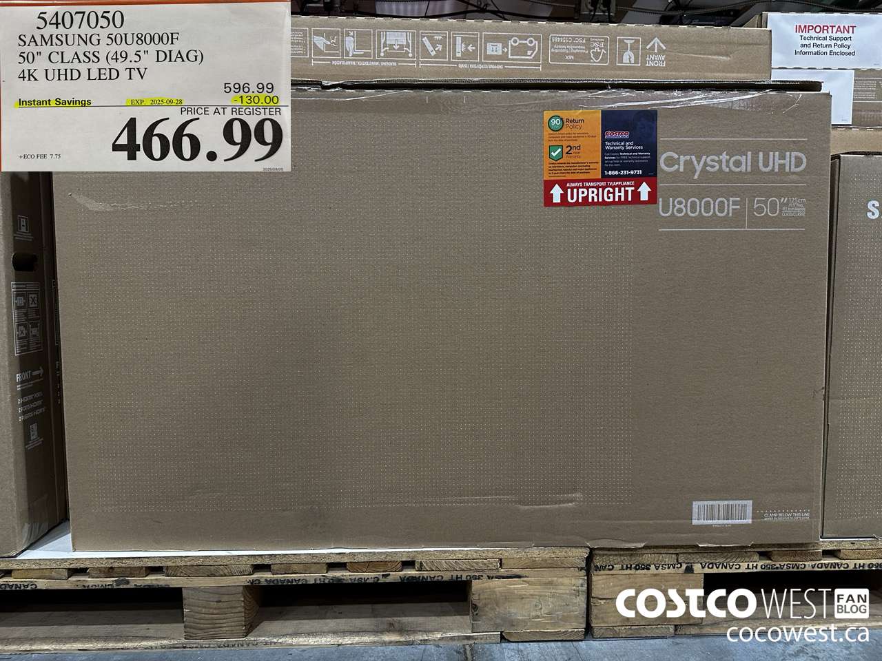 5407050 SAMSUNG 50U8000F 50